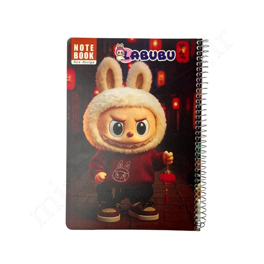 دفتر100برگ طلقی تک خط لبوبو NOTE BOOK