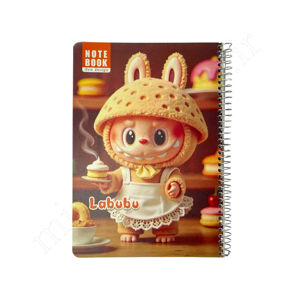 دفتر100برگ طلقی تک خط لبوبو NOTE BOOK