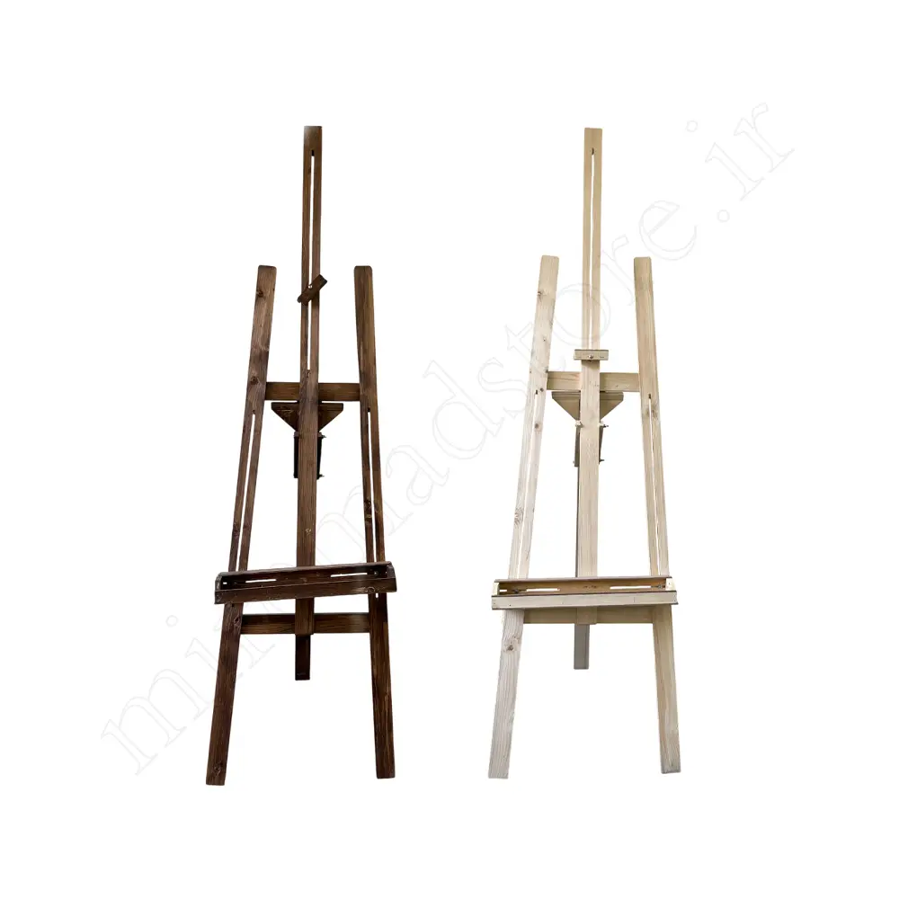 سه پایه هنری چوبی بزرگ صندوقدارARTIST