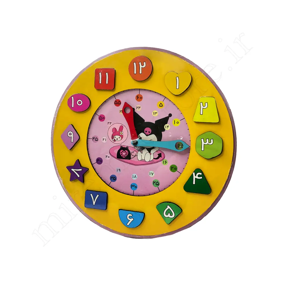 ساعت آموزشی چوبی CLOCK