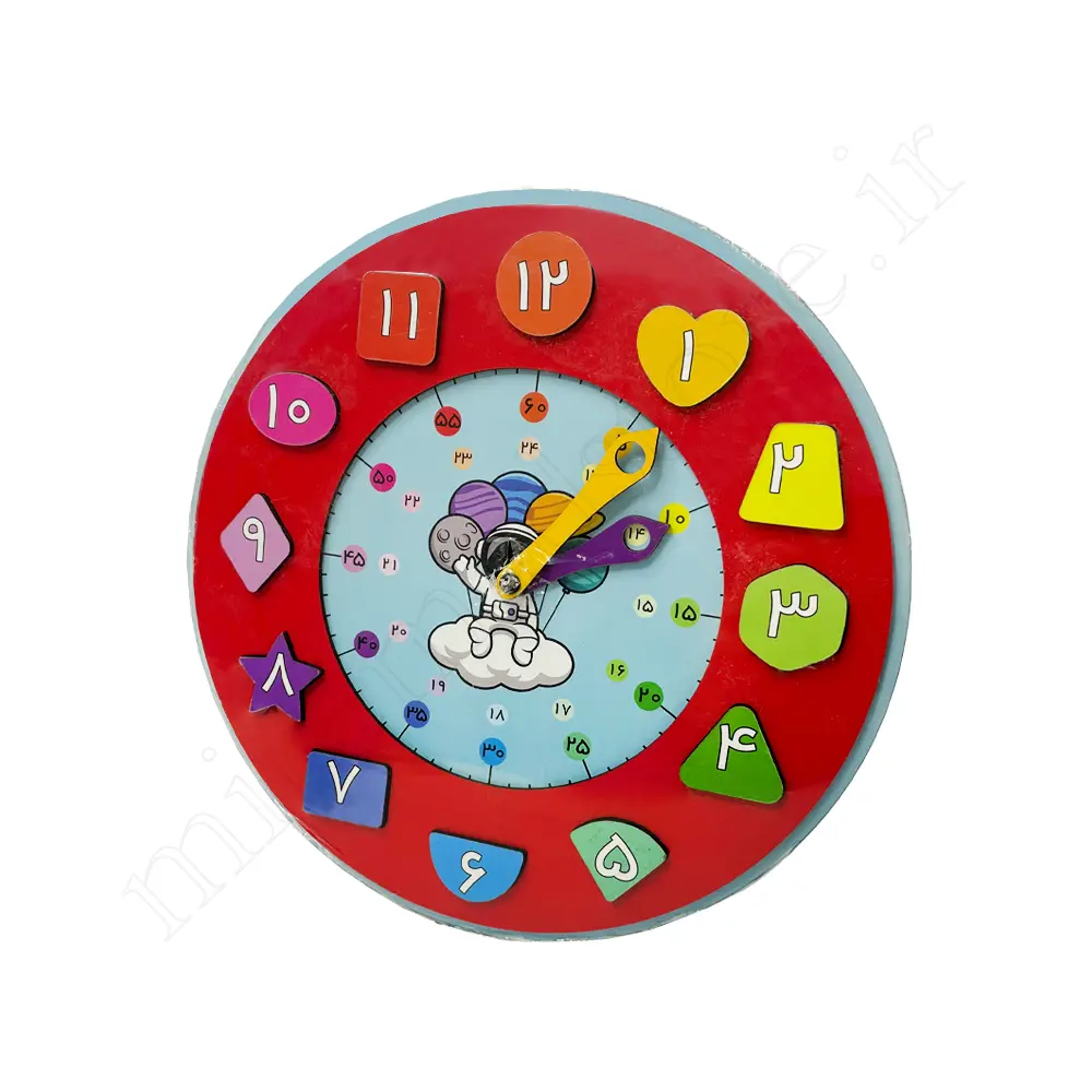 ساعت آموزشی چوبی CLOCK