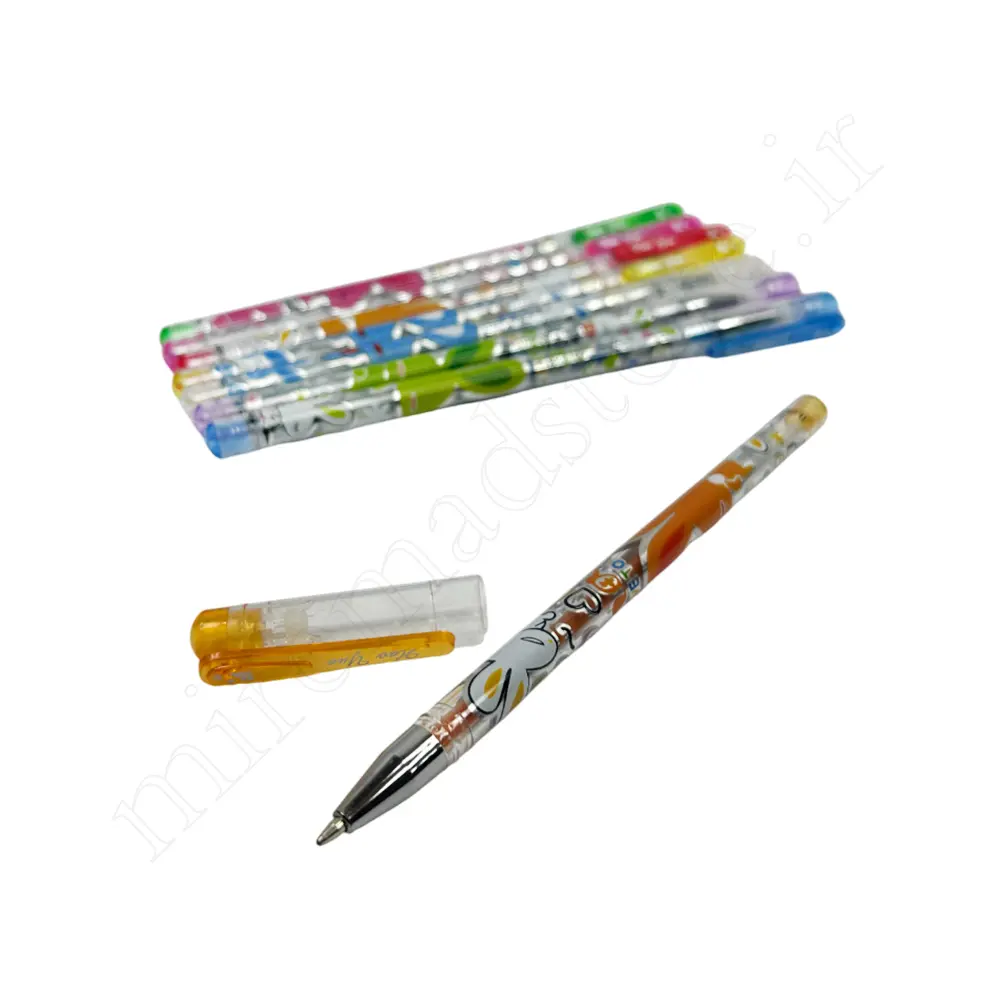 ست خودکار 8رنگ اکلیلی گلیترپن GLITTERY PEN