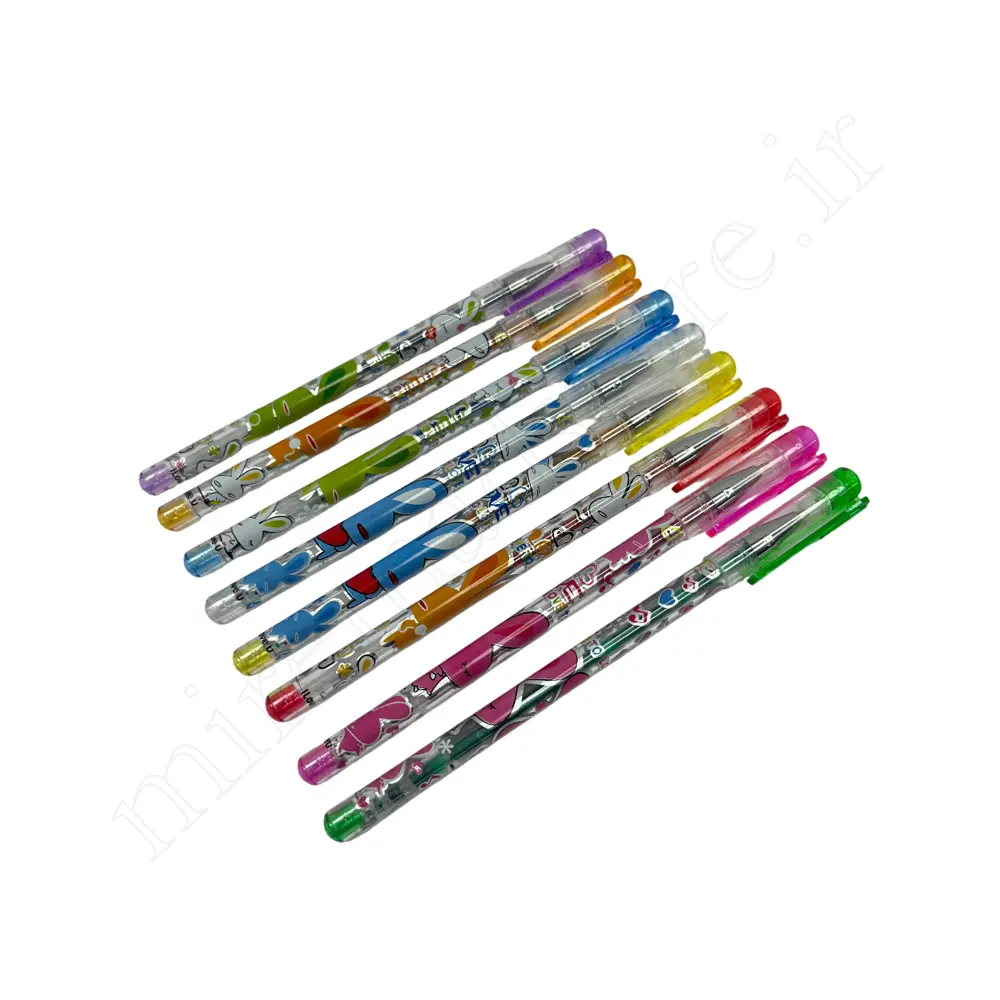 ست خودکار 8رنگ اکلیلی گلیترپن GLITTERY PEN