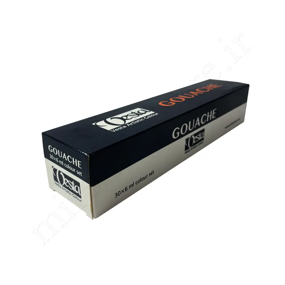 گواش حرفه ای 6 رنگ 33ml وستا Vesta