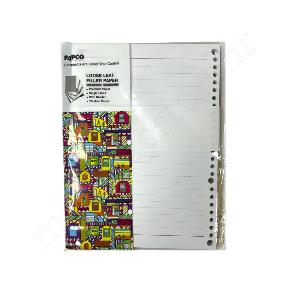 کاغذ کلاسور26حلقه PAPCO NO:NB606 SH