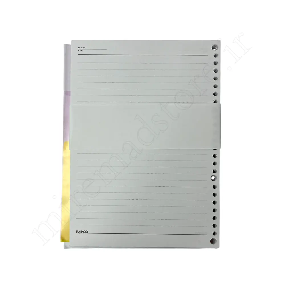کاغذ کلاسور26حلقه PAPCO NO:NB606 SH
