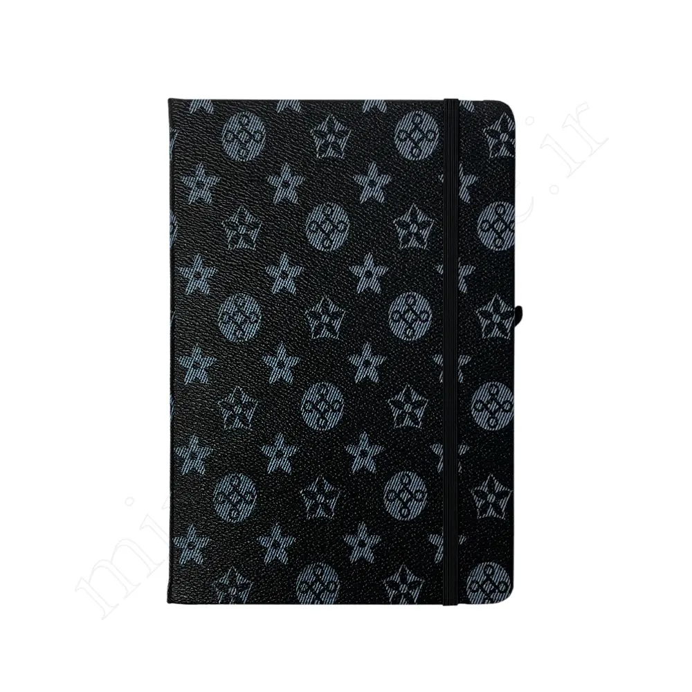 دفترA5کشدار طرحدار چرمیNOTEBOOK NO:580315
