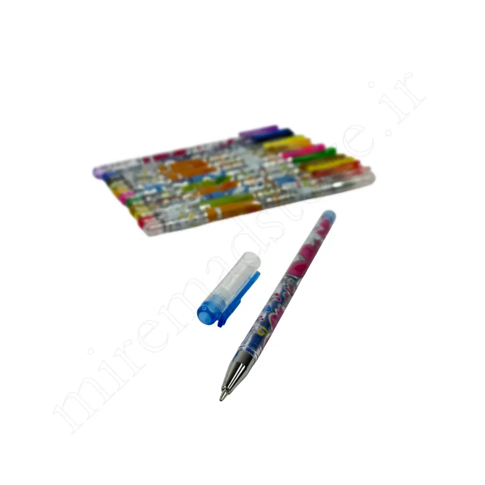 ست خودکار 12رنگ اکلیلی گلیترپن GLITTERY PEN