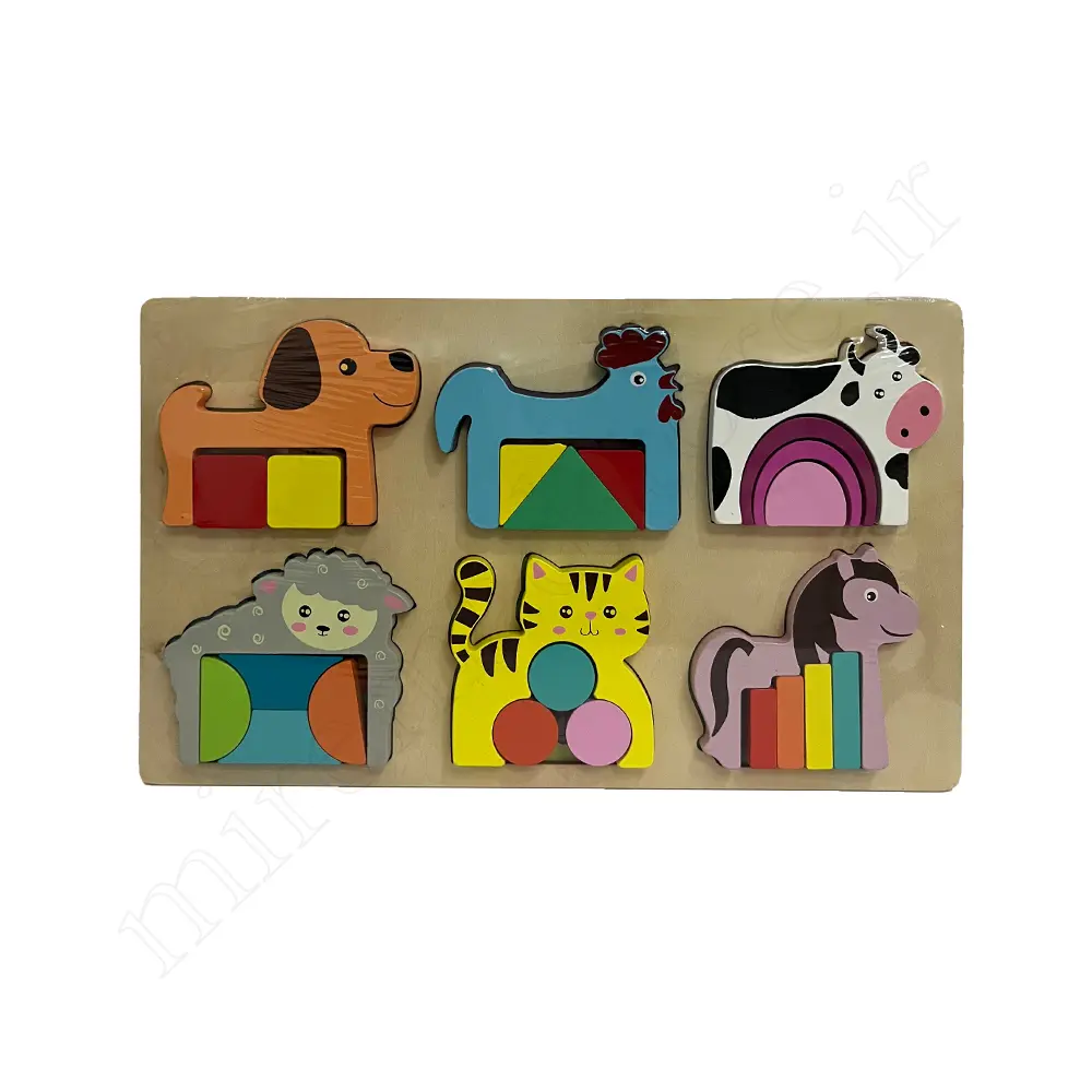 پازل چوبی حیواناتPUZZLE NO:6918