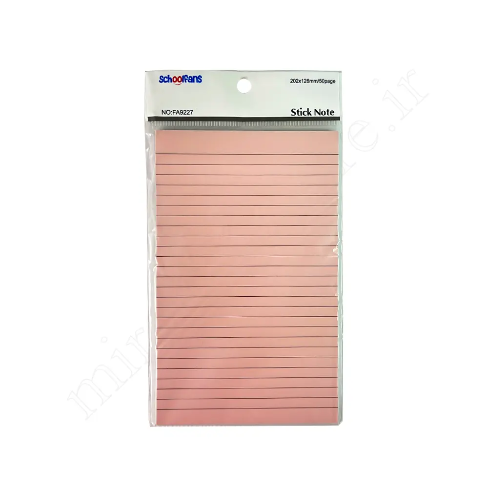 استیکر نوت خط دار اسکول فنس NO:FA9227 SCHOOLFANS