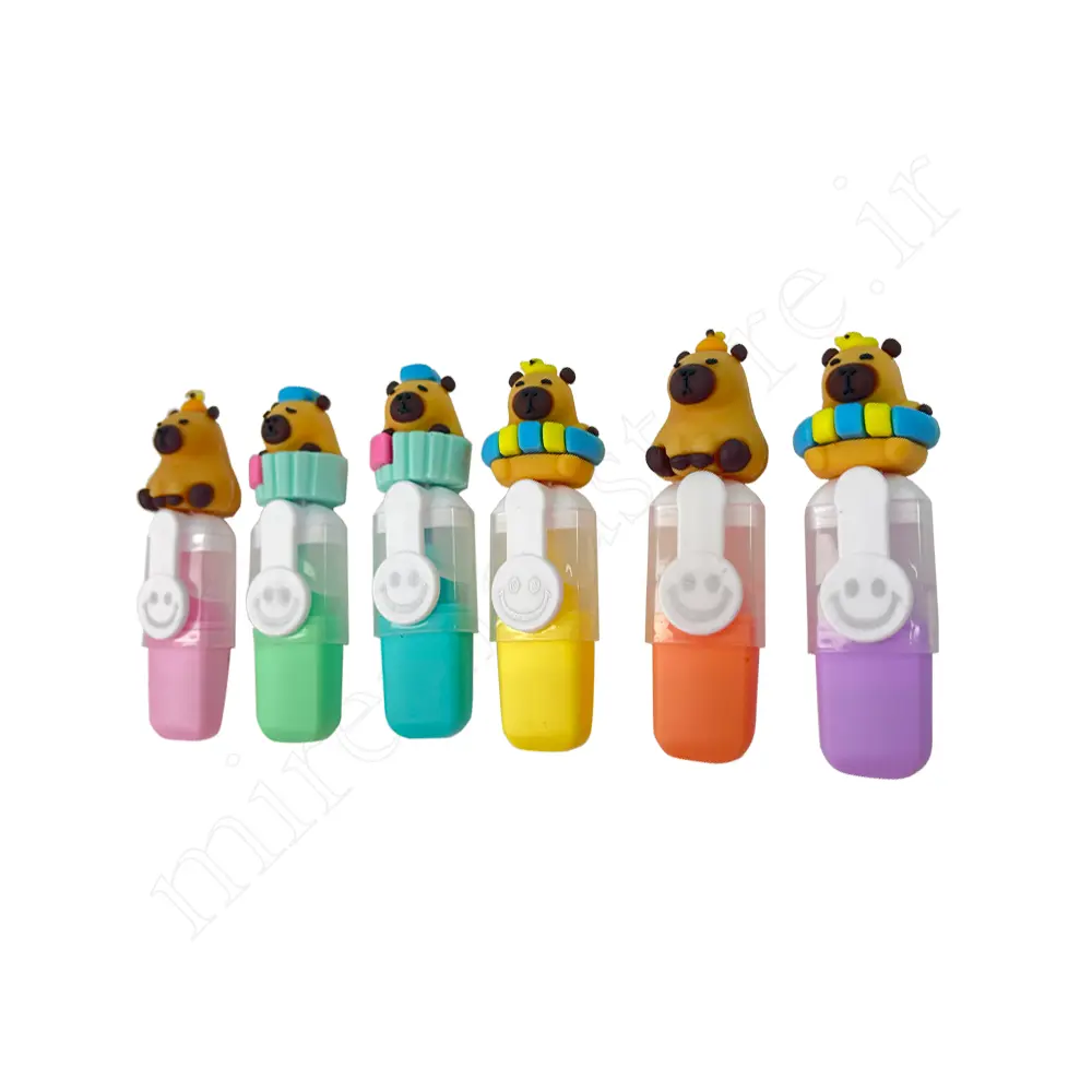 ماژیک هایلایتر فانتزی 6 عددی AL-160 CAPYBARA
