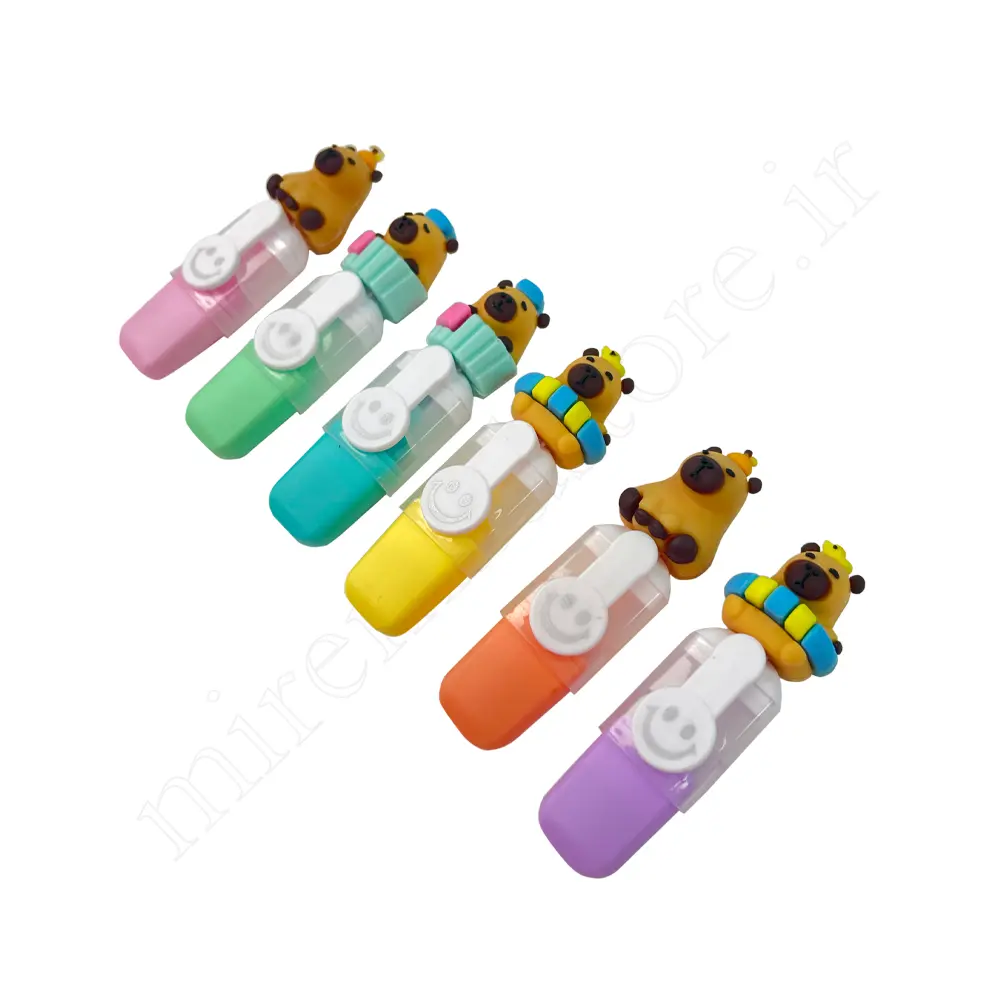 ماژیک هایلایتر فانتزی 6 عددی AL-160 CAPYBARA