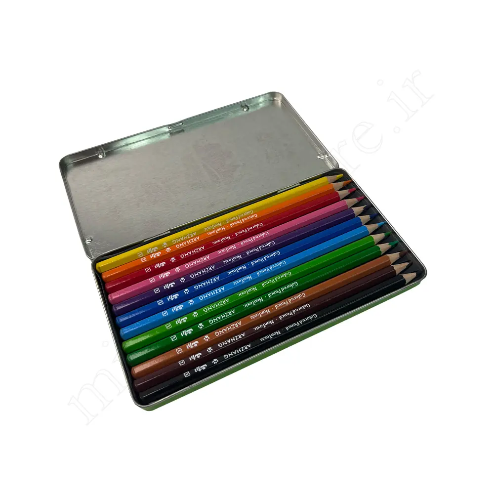 مداد رنگی 12 رنگ فلزی ارژنگ ARZHANG NO:3320
