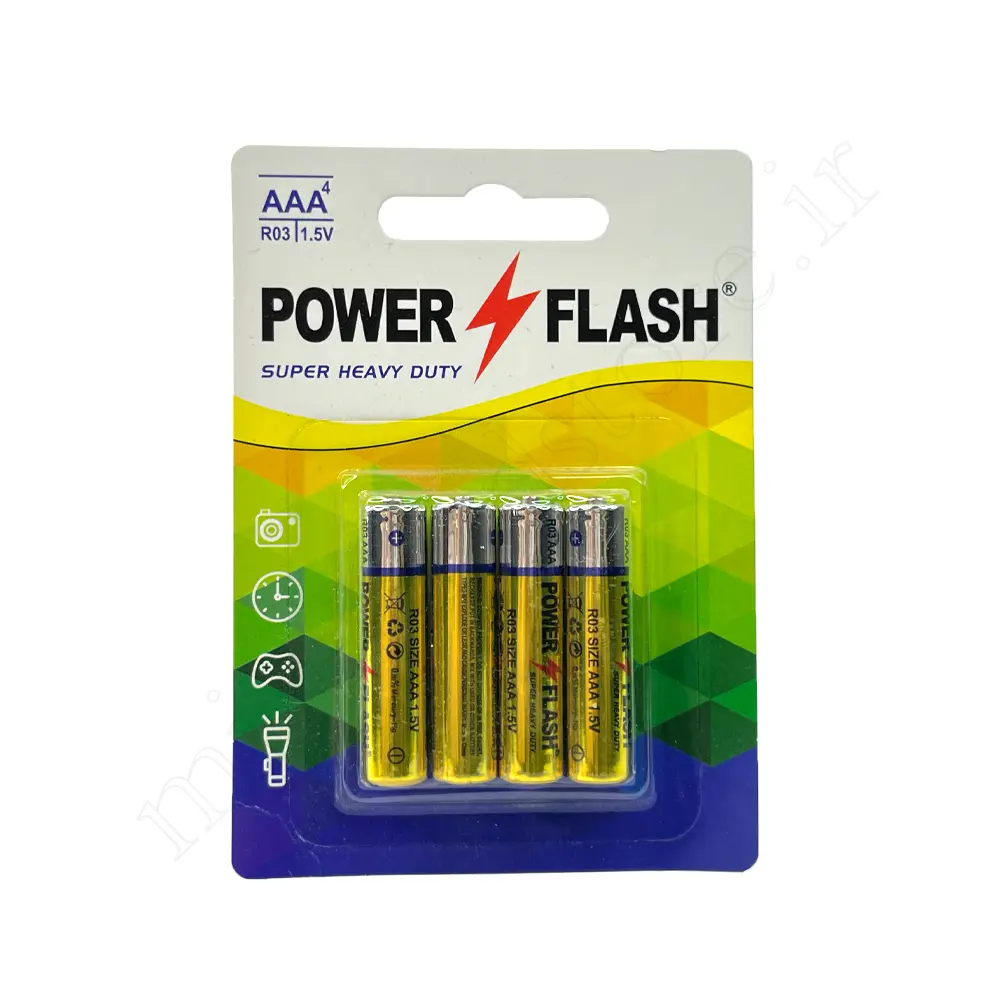 باتری نیم قلمی پاور فلش PAWER FLASH