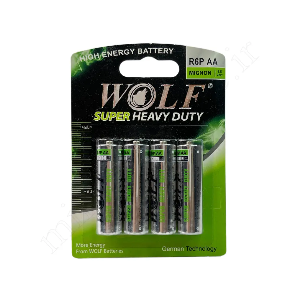 باتری قلمی وولف WOLF R6P AA