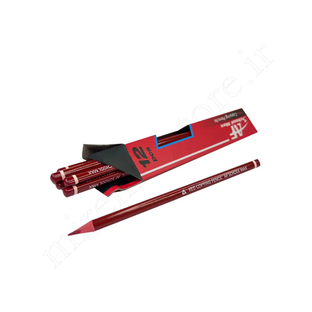 مداد قرمز 12 عددی اسکول مکس SCHOOL MAX AF-1020