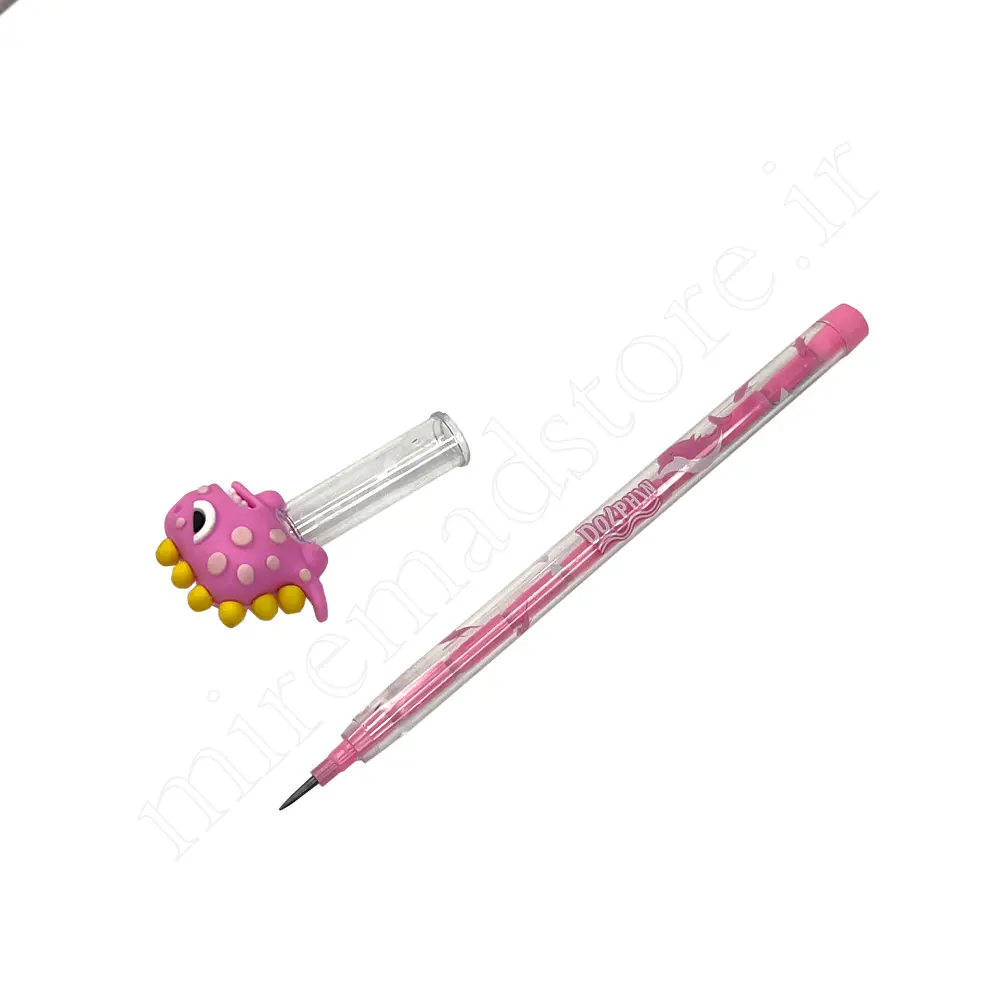 مداد فشنگی سر سیلیکونی دلفین DOLPHIN ZC-122