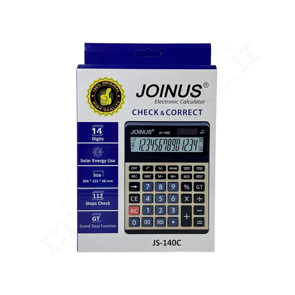 ماشین حساب الکترونیکی جونیوس JOINUS JS-140C
