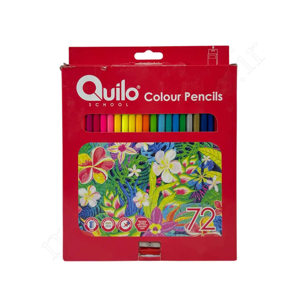 مداد رنگی 72 رنگ مقوایی کویلو Quilo NO.634161