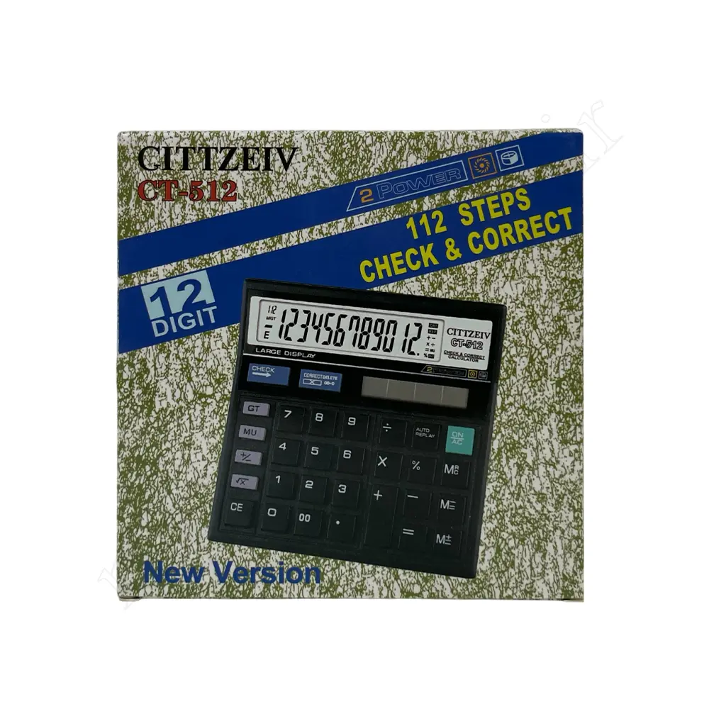ماشین حساب رومیزی جتزیو GITTZEIV CT-512