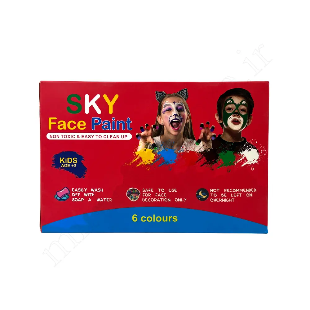رنگ گریم صورت 6 رنگ اسکای SKY