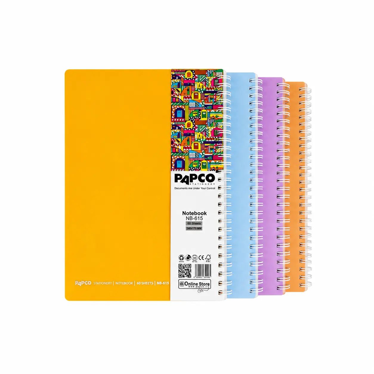 دفتر60برگ پاپکو PAPCO NB-615