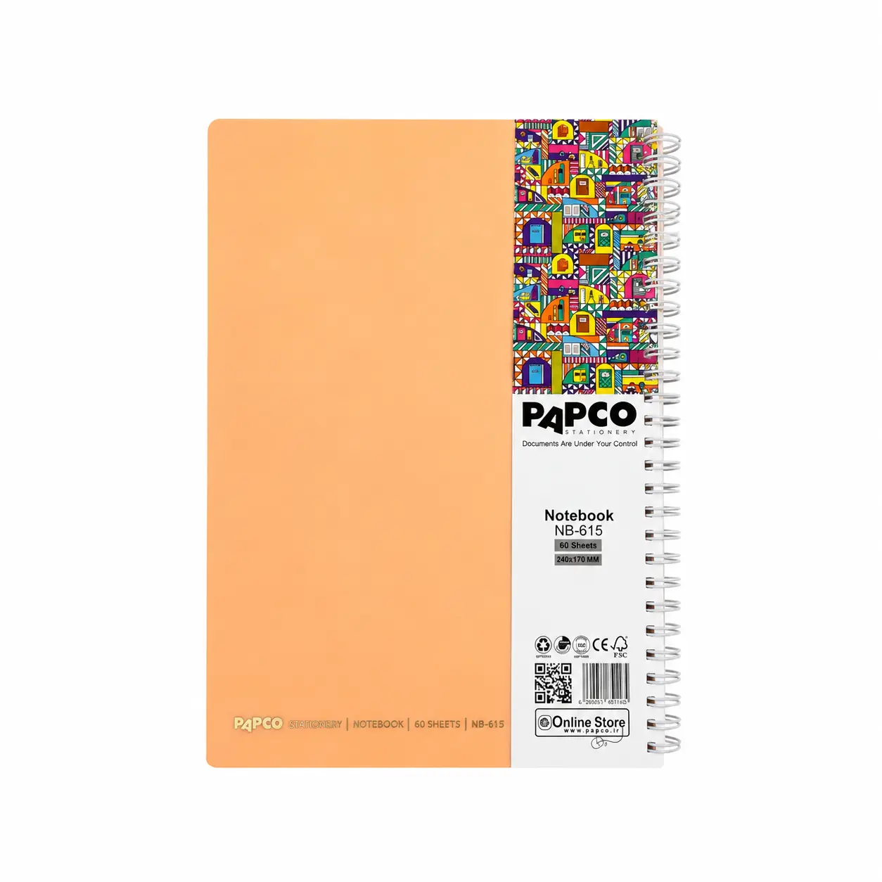 دفتر60برگ پاپکو PAPCO NB-615