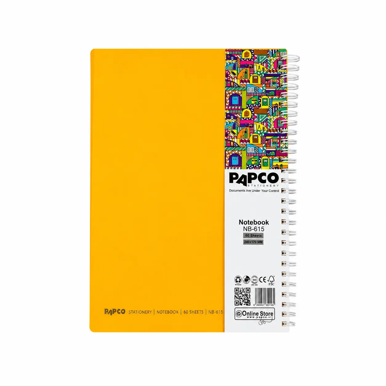 دفتر60برگ پاپکو PAPCO NB-615