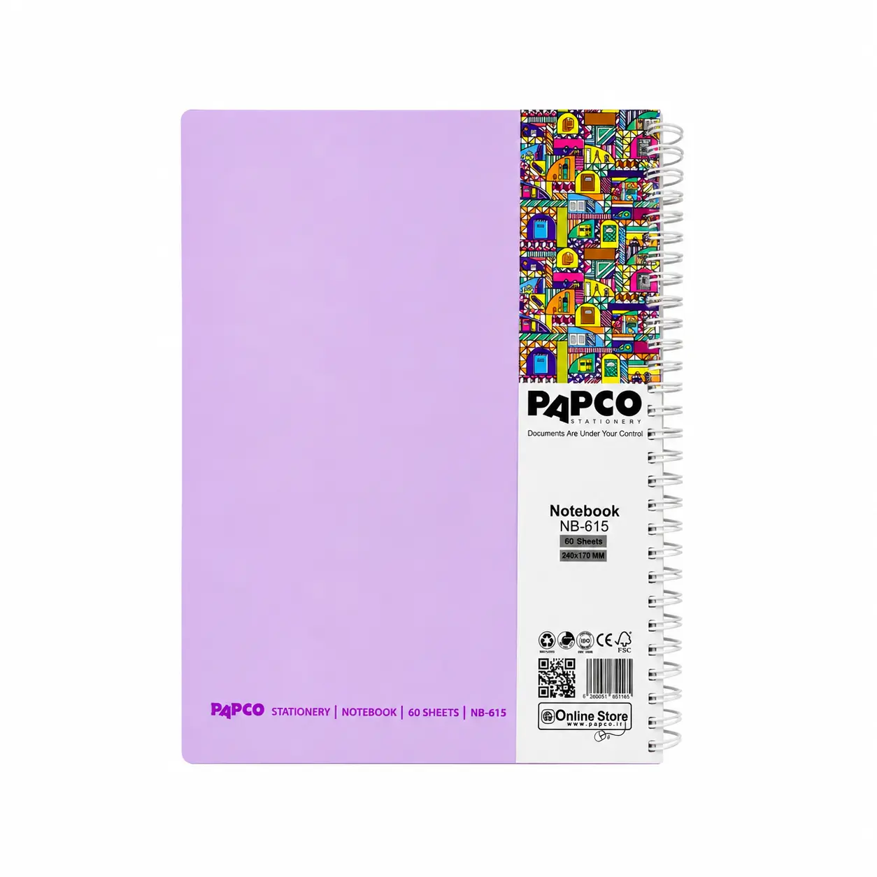 دفتر60برگ پاپکو PAPCO NB-615
