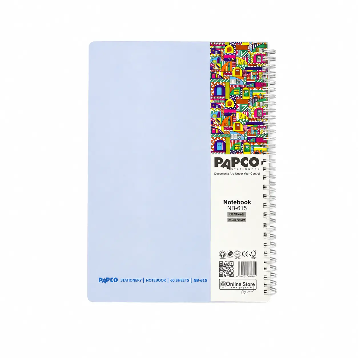 دفتر60برگ پاپکو PAPCO NB-615