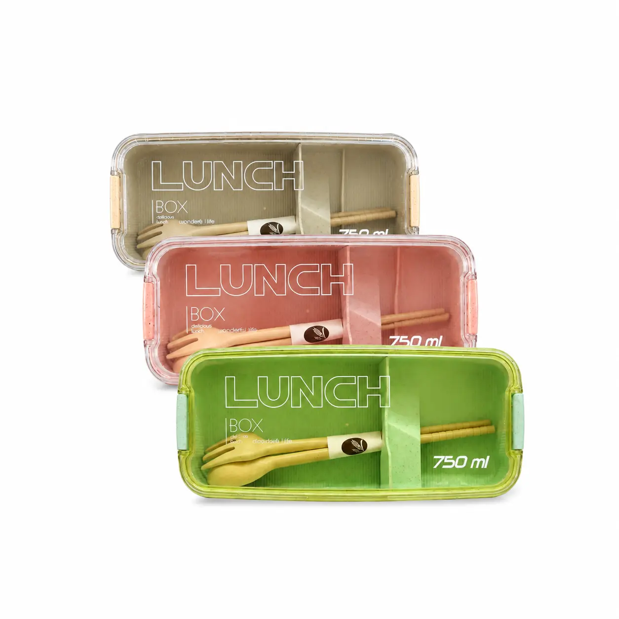 ظرف غذا 2 طبقه LANCH BOX 750ML