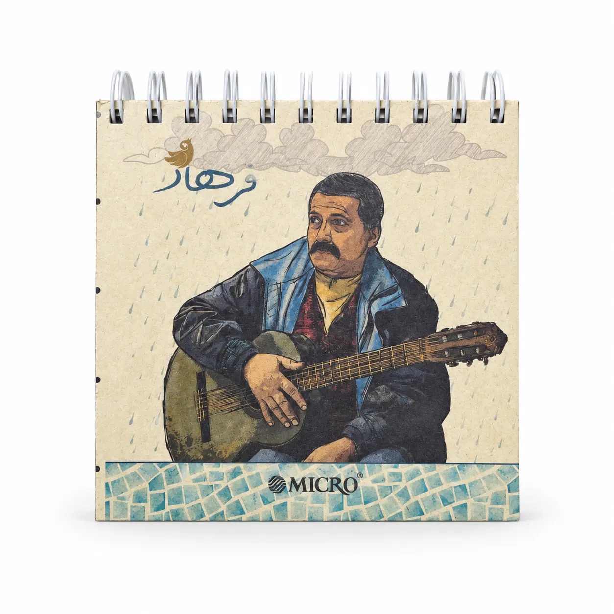 دفترچه 100 برگ کرافت مربعی میکرو micro f7