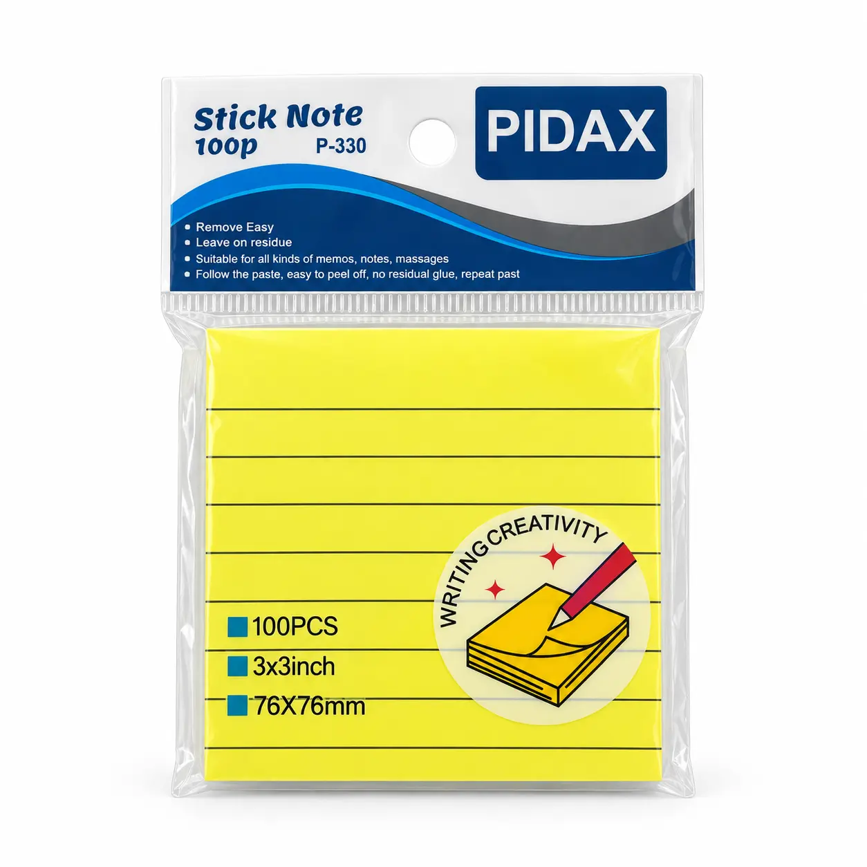 استیکر نوت خط دار پیداکس pidax p-330