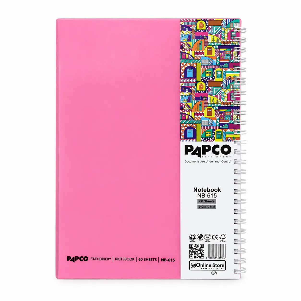 دفتر60برگ پاپکو PAPCO NB-615