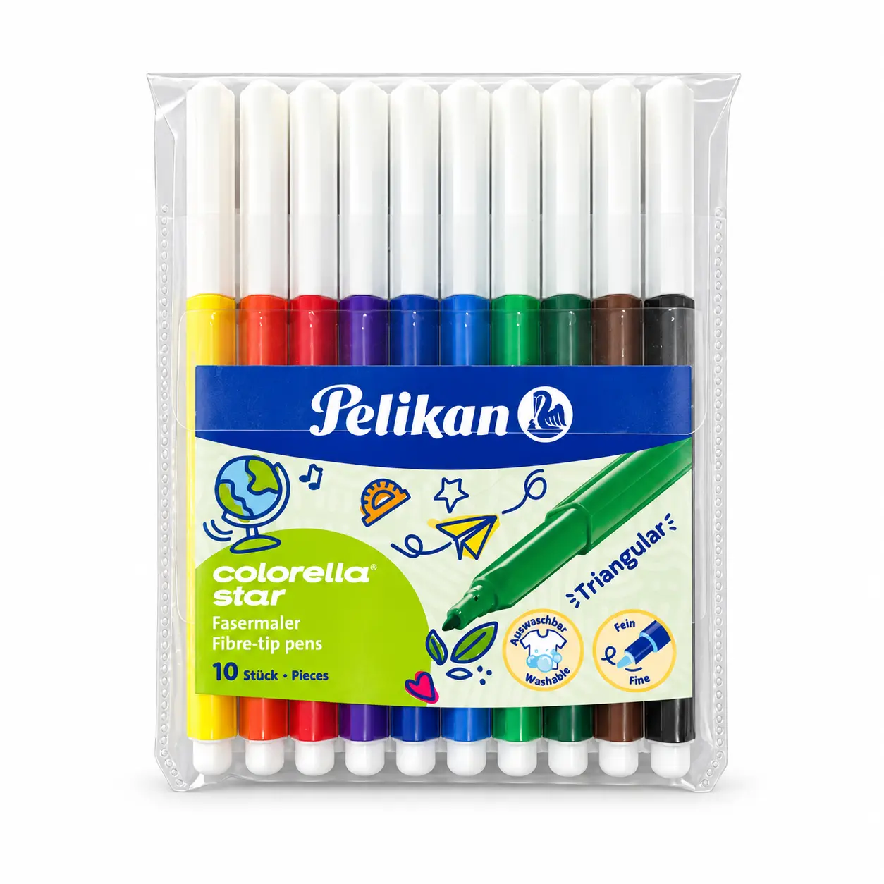 ماژیک نقاشی 10 رنگ پلیکان PELIKAN C303/10