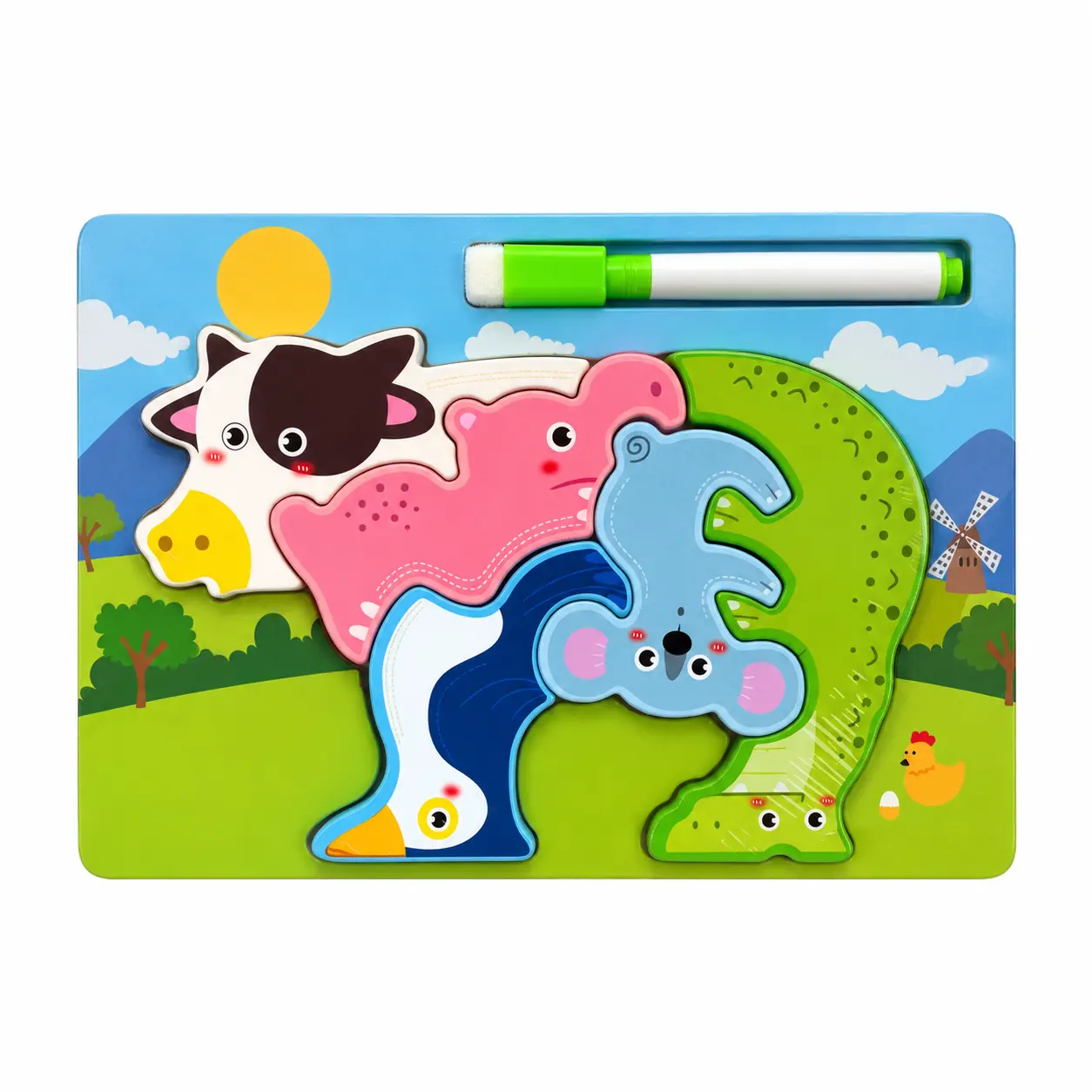 پازل حیوانات آموزشی PUZZELE