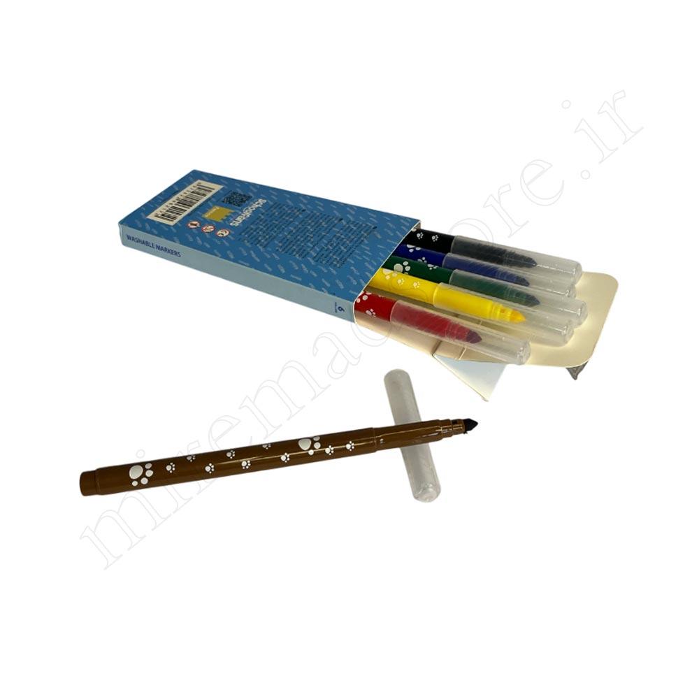 ماژیک 6 رنگ جونیور schoolfans FA922200
