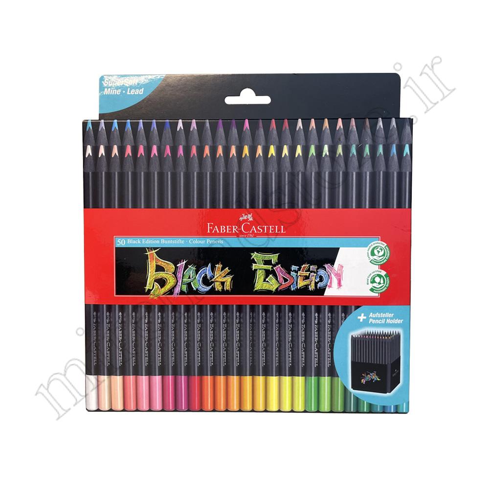 مداد رنگی 50 رنگی بلک ادیشن فابر کاستل FABER CASTELL