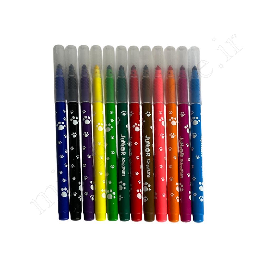 ماژیک 12 رنگ جونیور schoolfans FA922201