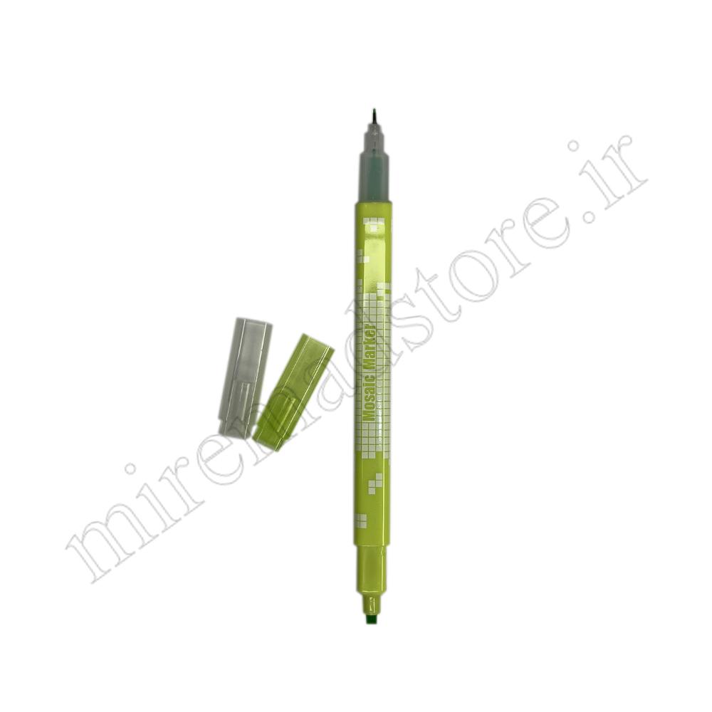 ماژیک هایلایتر دو سر مکعبی MOSAIC MARKER NO:893