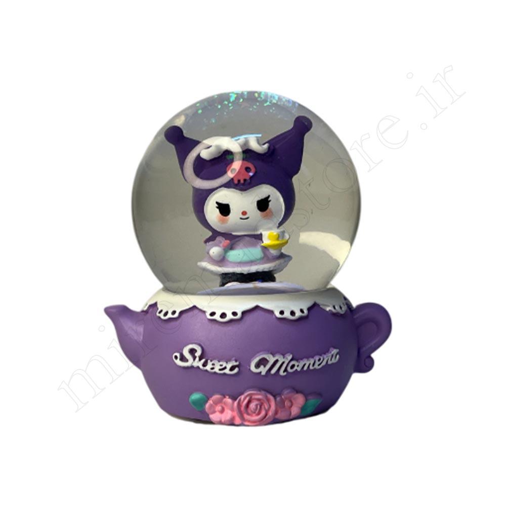 گوی موزیکال کریستالی کوچک kuromi