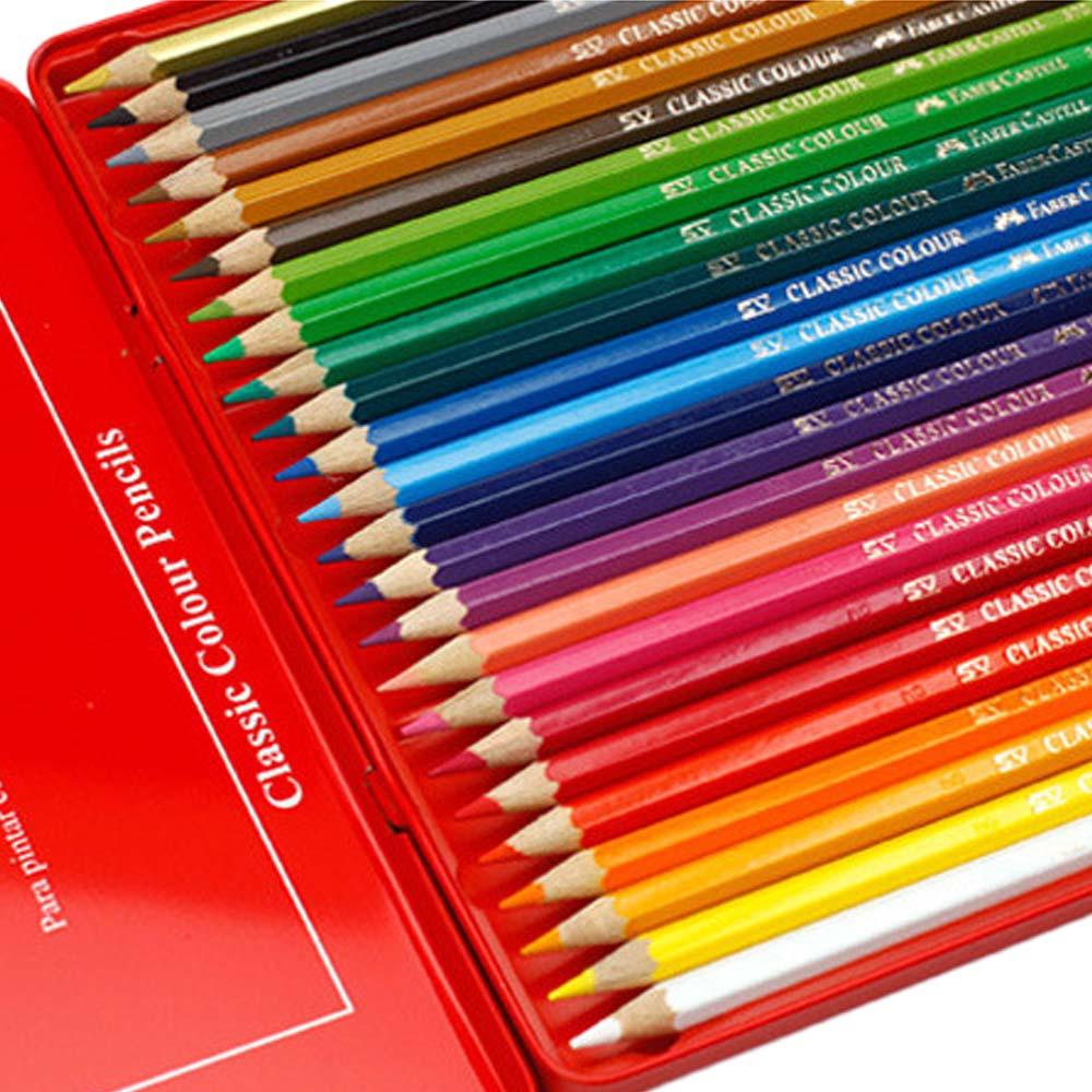 مداد رنگی 24 رنگ جعبه فلزی فابر کاستل FABER CASTEL