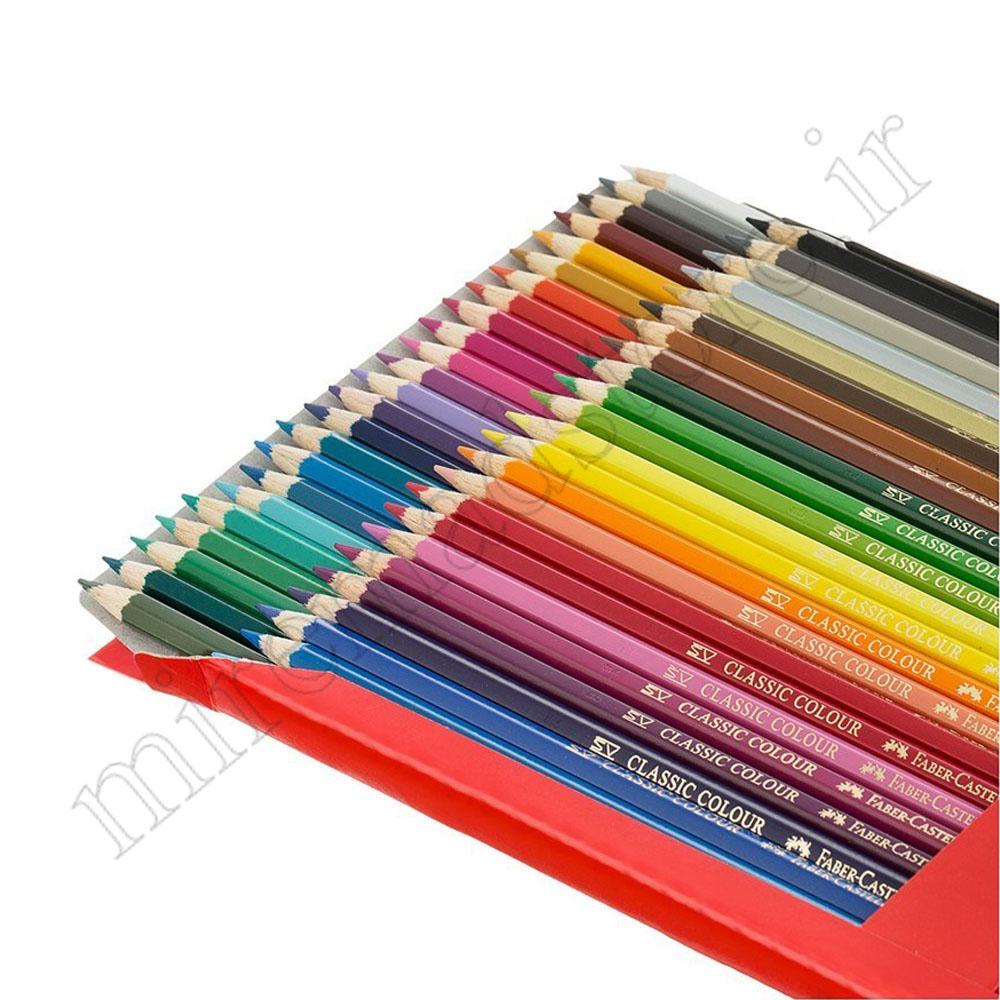 مداد رنگی 48 رنگ مقوایی فابر کاستل FABER CASTELL