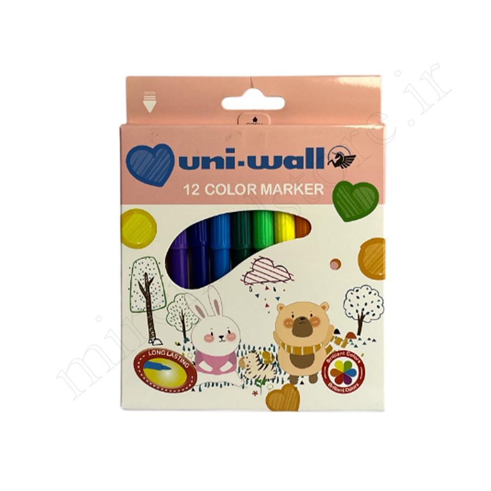 ماژیک 12 رنگ یونی بال Uniwall H-2024