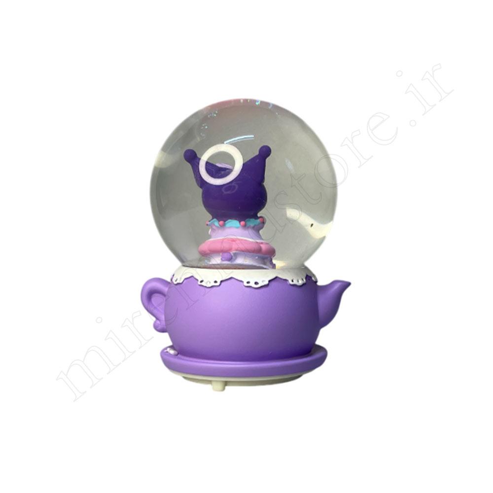 گوی موزیکال کریستالی متوسط kuromi