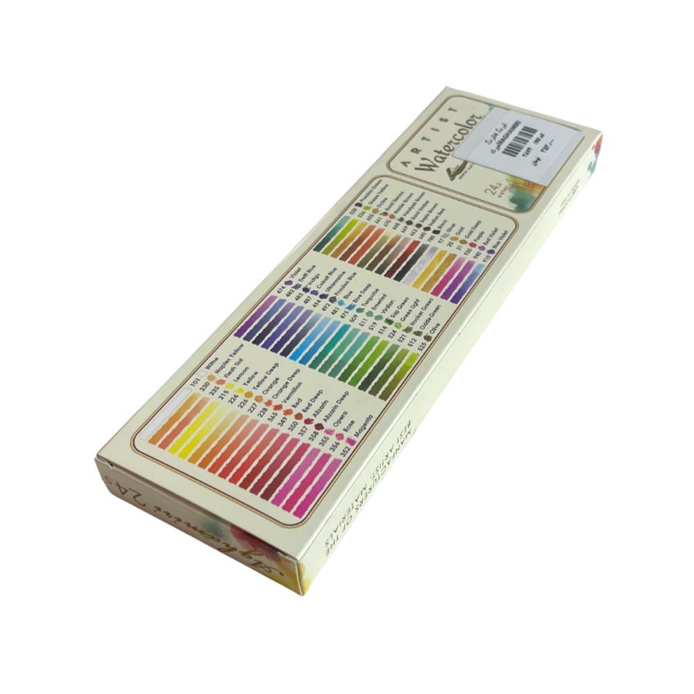 آبرنگ آقامیری ست 24 رنگ AGHAMIRI watercolor