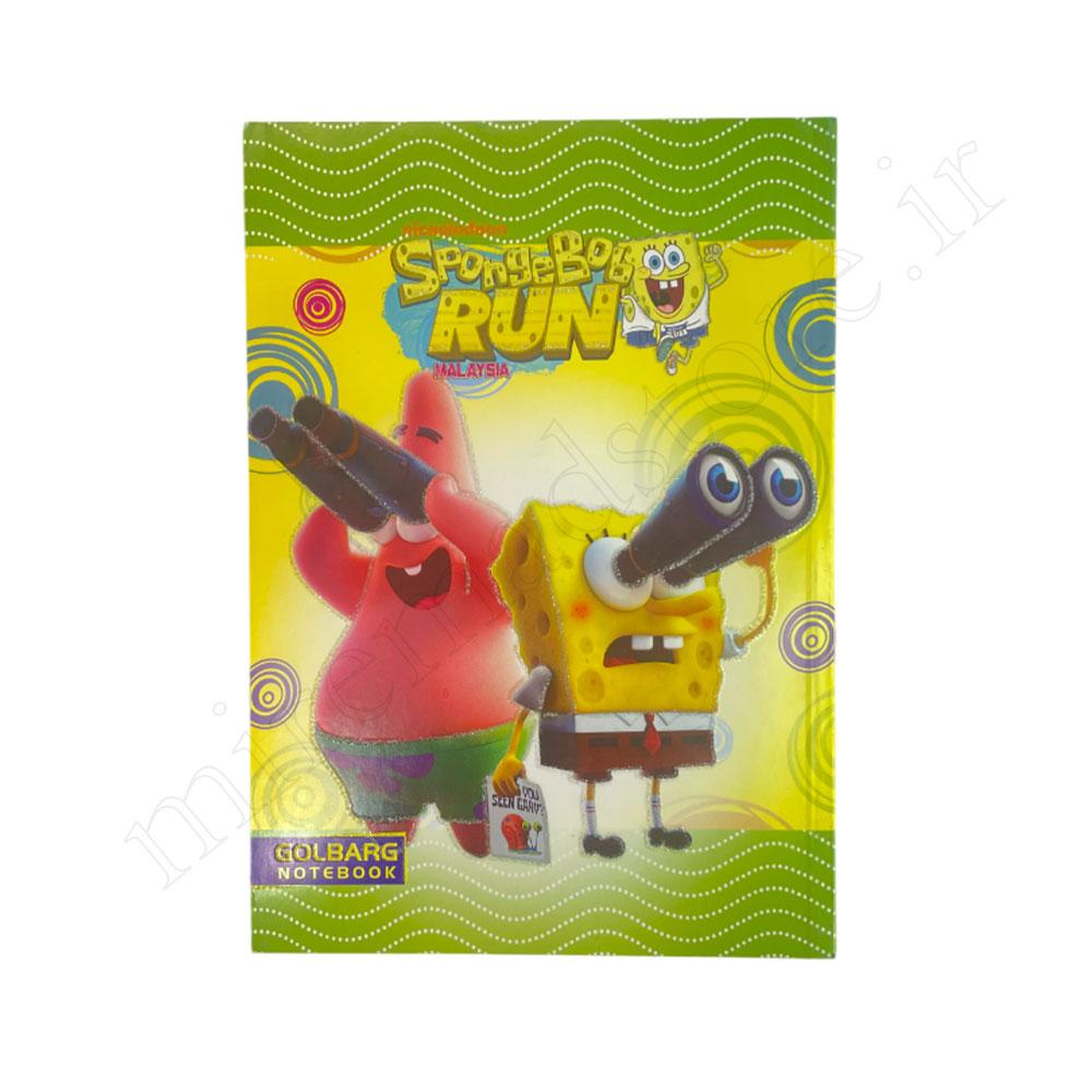 دفترشطرنجی(1*1 cm) 50برگ ته چسب گلبرگ GOLBARG