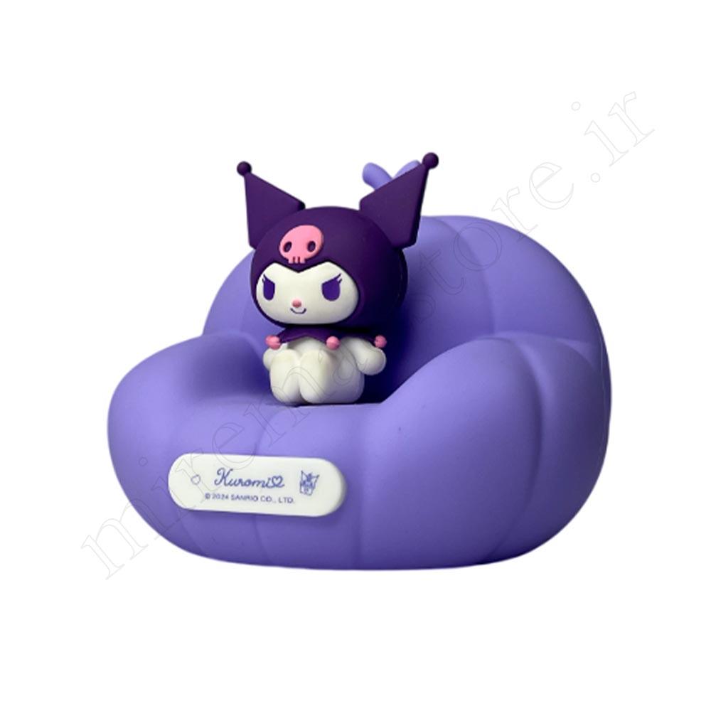 چراغ خواب سیلیکونی کرومی طرح مبل kuromi
