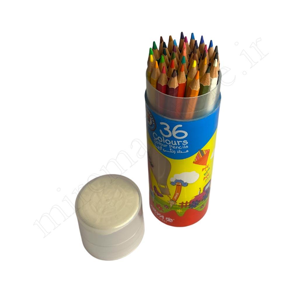 مداد رنگی 36 رنگ استوانه ARYA NO.3053