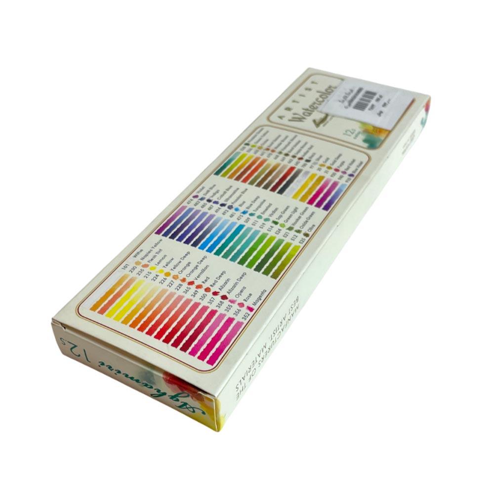 آبرنگ آقامیری 12 رنگ AGHAMIRI watercolor